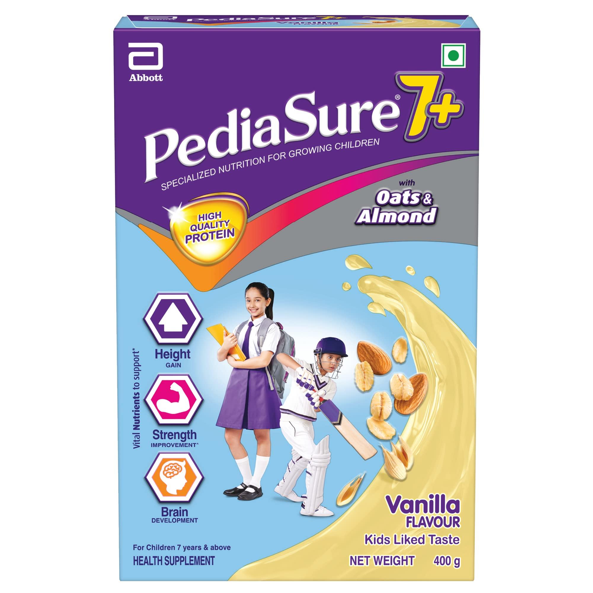 PediaSure Pediasure 7+ Specialized Chocolate Nutrition Drink 400g & Pediasure 7+ Specialized Nutrition Drink Vanilla Flavour 400 gm Powder