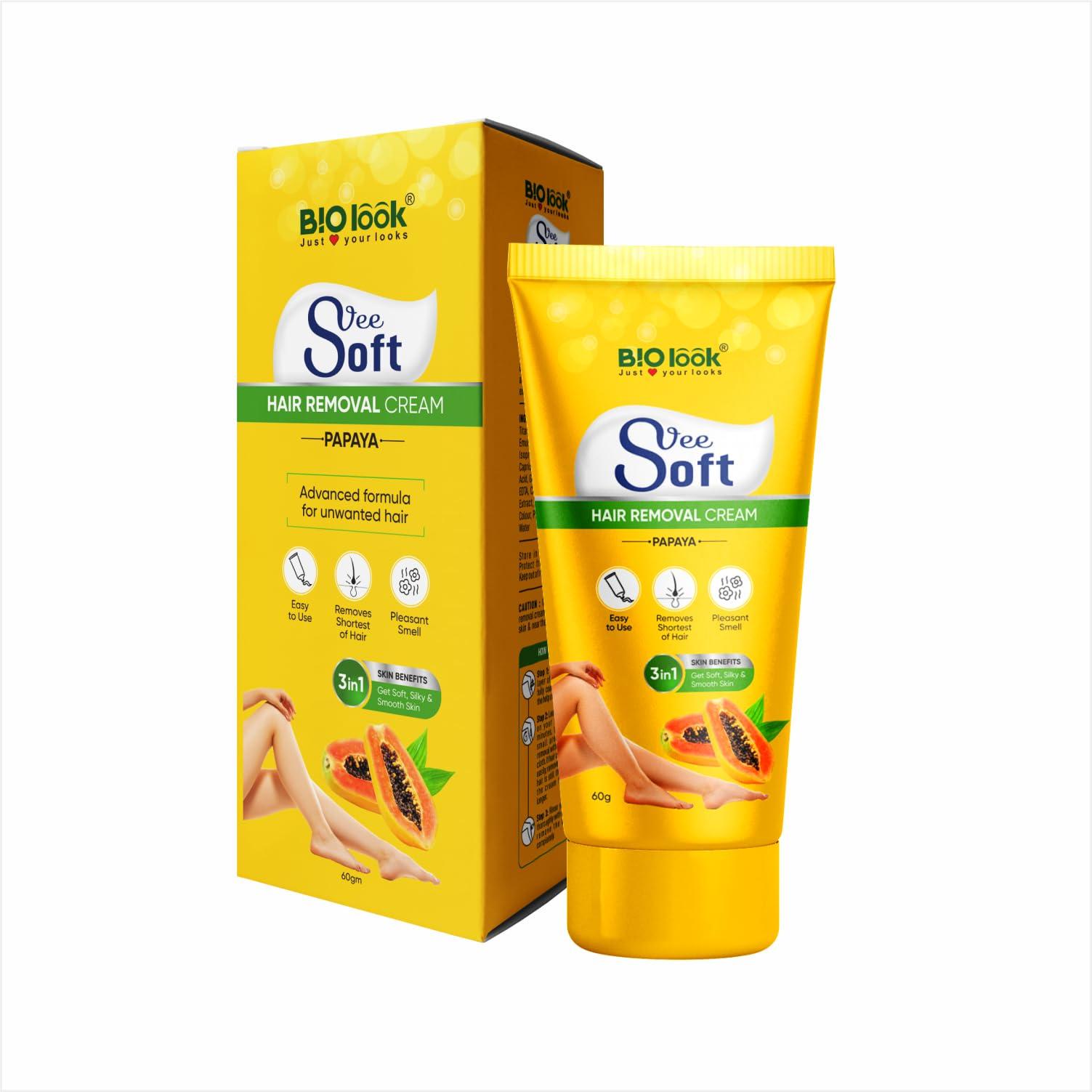 BLACAMAN BLACAMAN Papaya Hair Removal Cream With Whitening Effect & Slow Hair Growth Actives - Hair Remover Cream For Sensitive Skin - Bikini Hair Removal Cream For Women & Girls