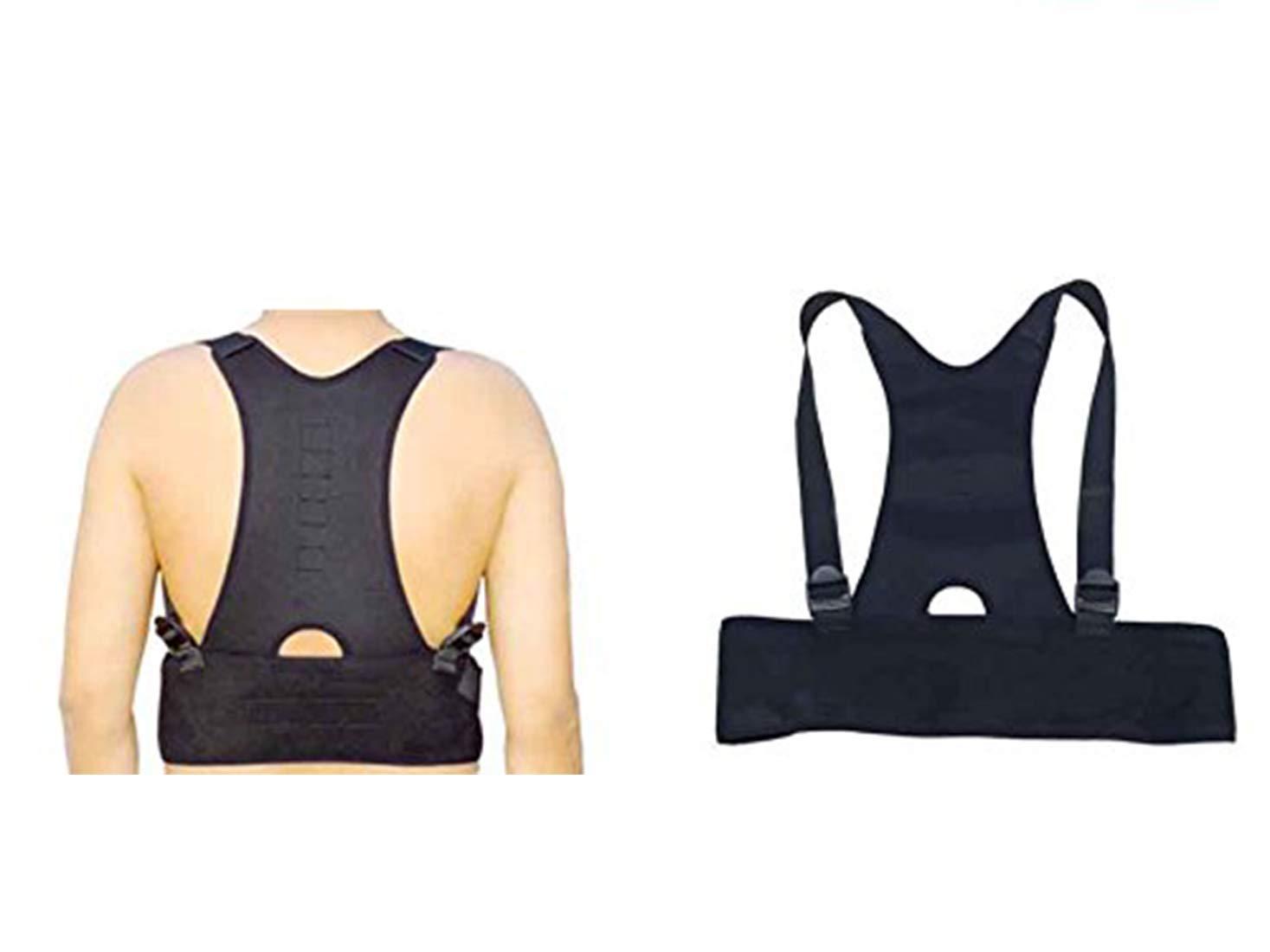 House of Quirk House of Quirk Posture Support Brace | Best Fully Adjustable Support Brace | Improves Posture and Provides Lumbar Support | For Lower and Upper Back Pain (XL)