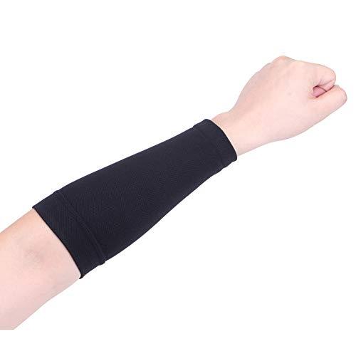 SIXMT 1Pcs Black/Skin Color Forearm Tattoo Cover Up Bands Compression Sleeves (XL, Black)