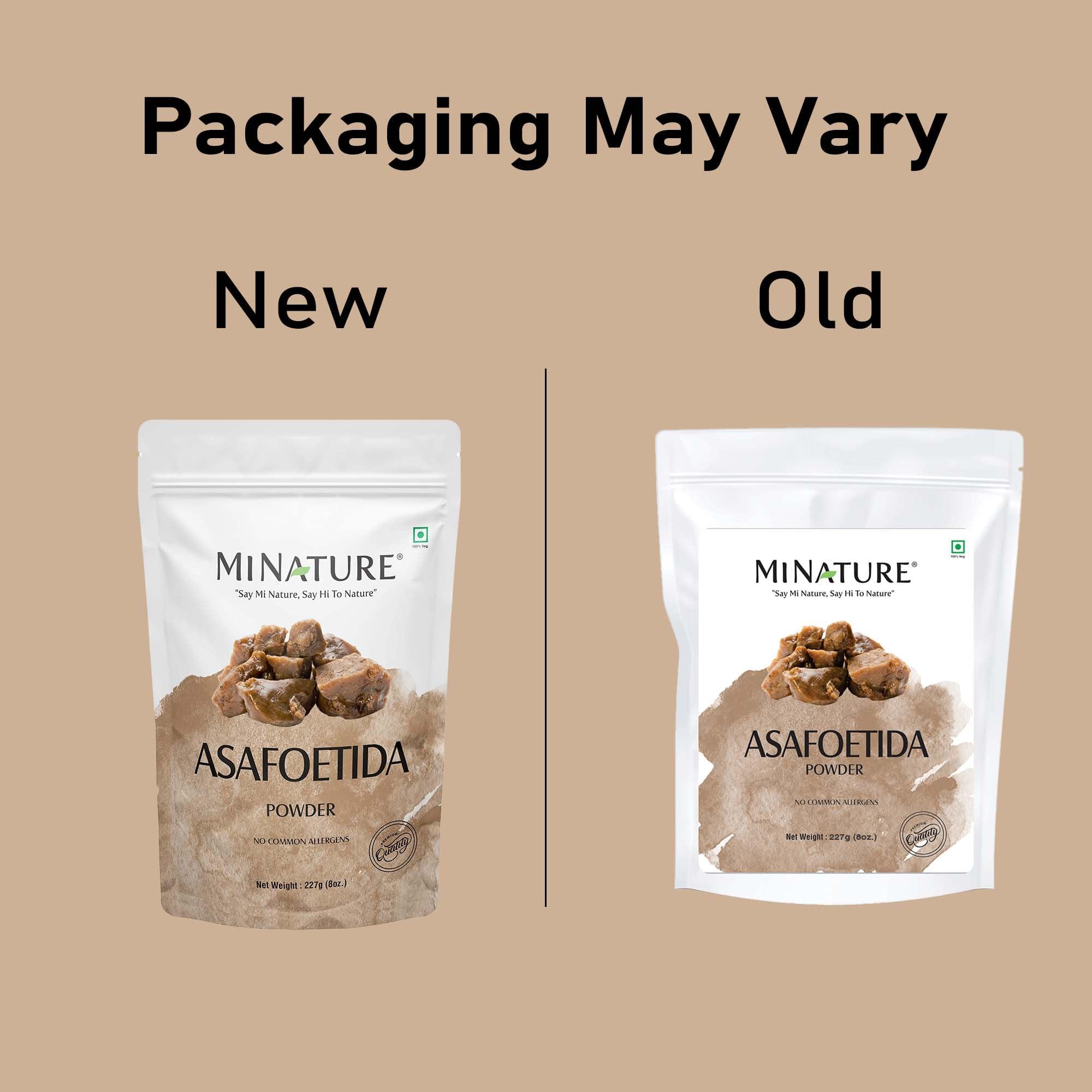 minature Asafoetida Powder (Hing)(Asafetida) by mi nature| Natural | 227g (08oz)(0.5lb) | Indian spice for cooking| From India.