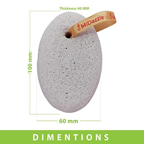 Omidazzle Midazzle Oval Shaped Pumice Stone - Large (White)