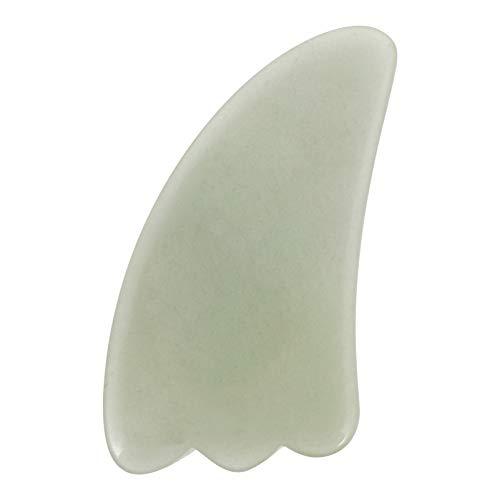 Artibetter ARTIBETTER Jade Face Massage Quartz Guasha Face Massage Tool Anti- aging Beauty Therapy for Skin Rejuvenation Face Scraping Tool for Women Green