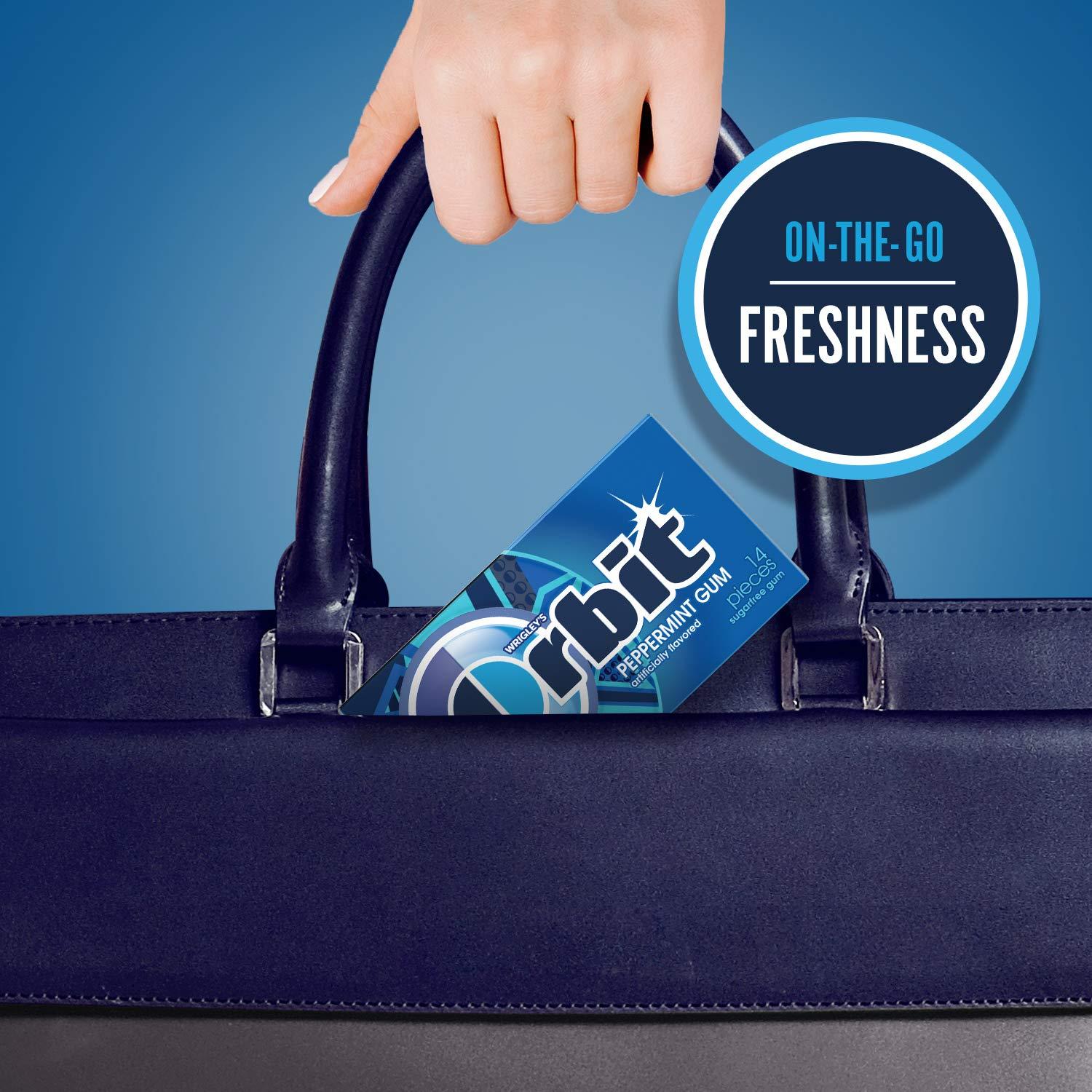 Orbit Wrigley's Orbit Gum, Peppermint, 12 Count