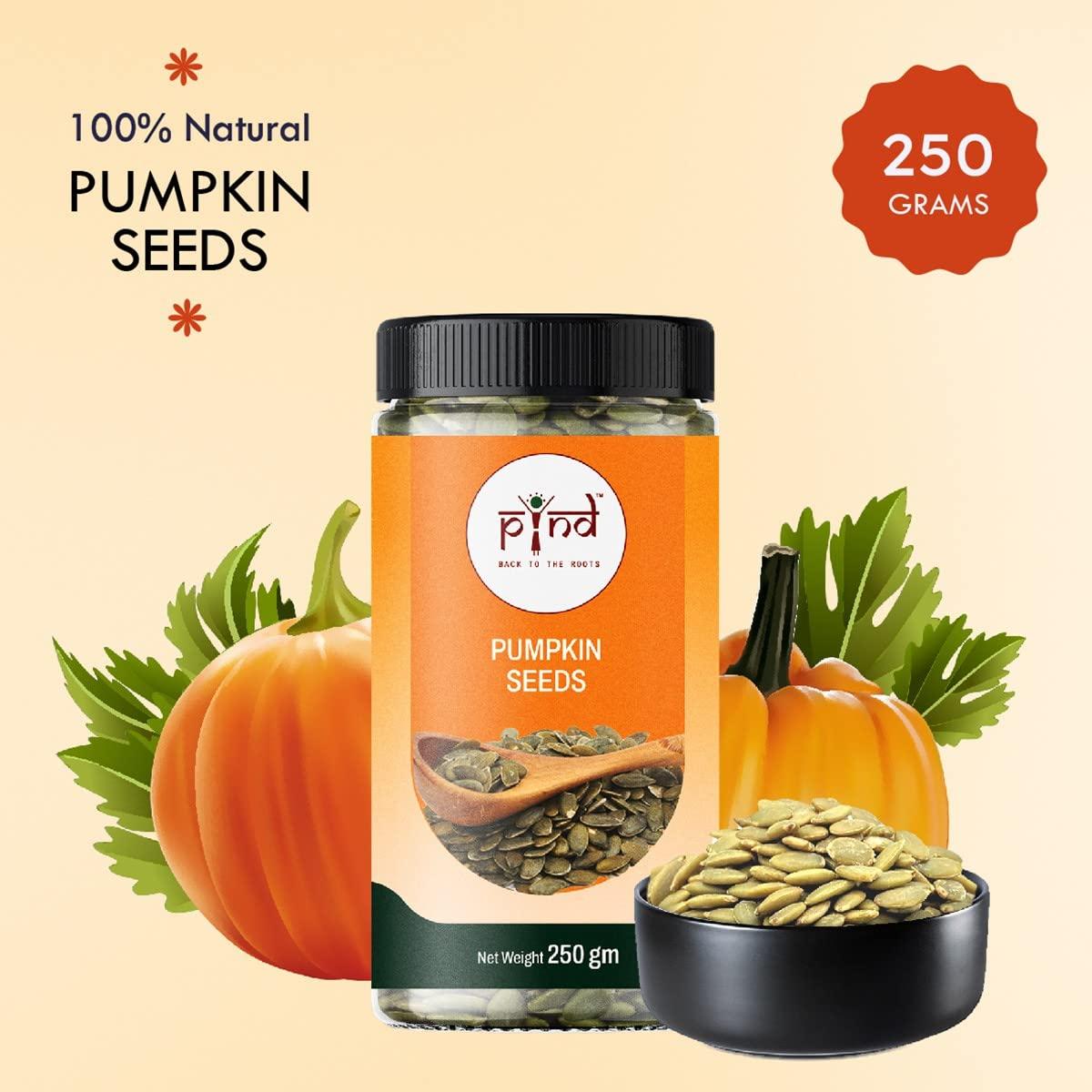 pind BACK TO THE ROOTS pind Watermelon Seeds and Raw Pumpkin Seeds Loaded with Protein and Fibre (500 GM) Mixed Seeds (500 g, Pack of 2)