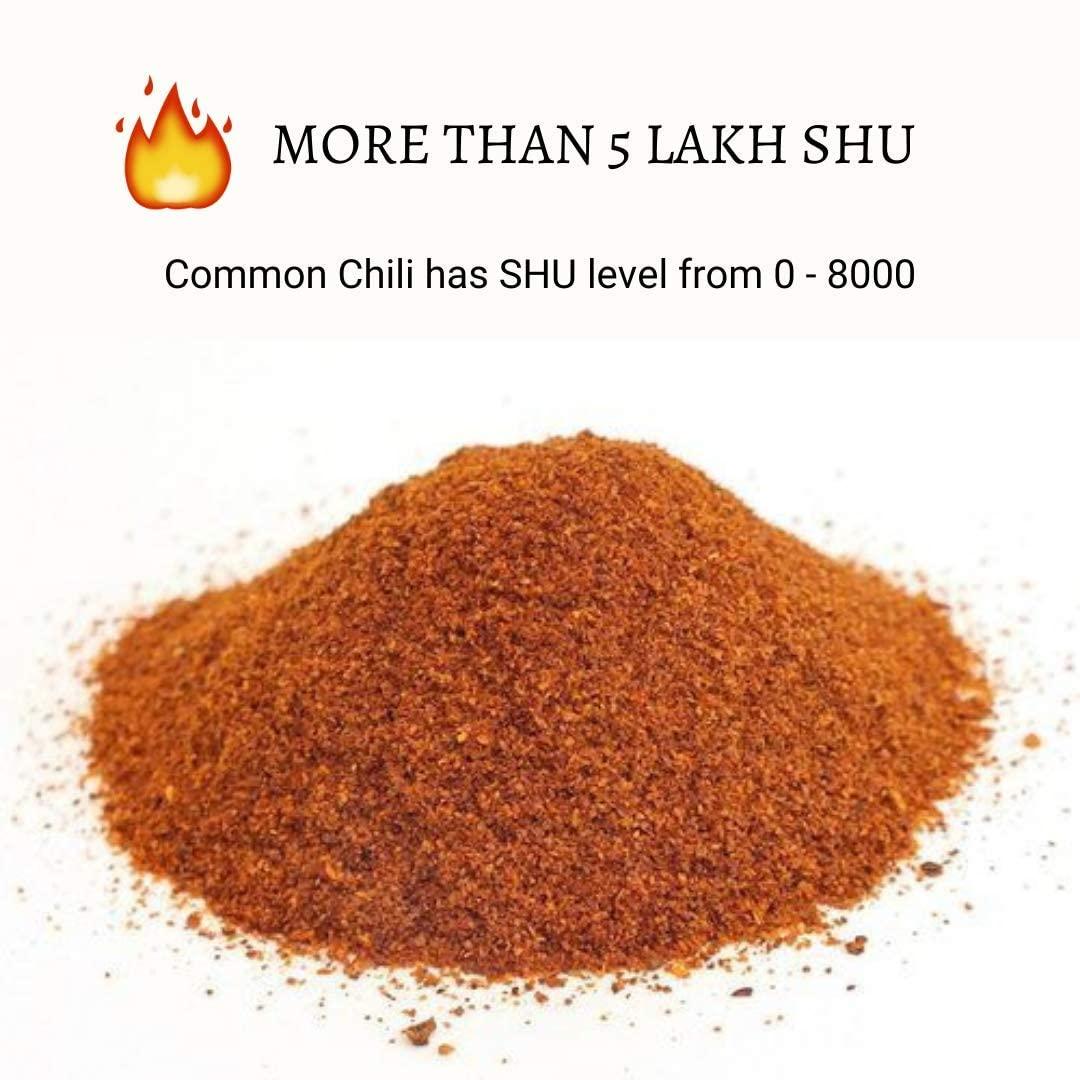 PURE PIK Pure Pik Bhut Jolokia Powder | Ghost Pepper Powder | Hottest Naga King Chilli Powder 50 Grams | Fire up any dish with a dash of this chilli powder