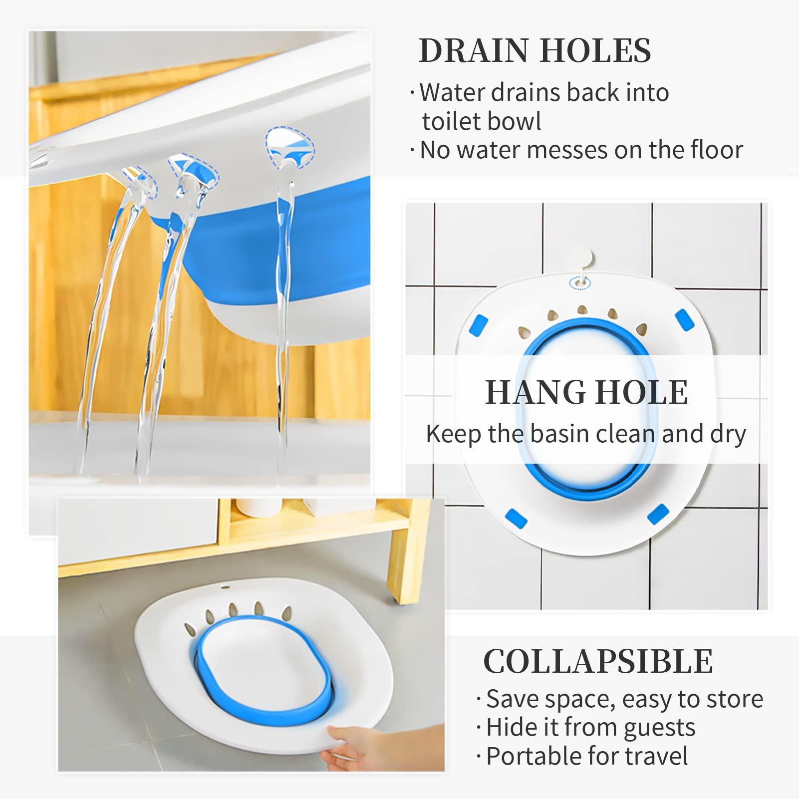 Fabulas Fabulas Sitz Bath For Toilet Seat Hemorrhoid Postpartum Care - Multicolor
