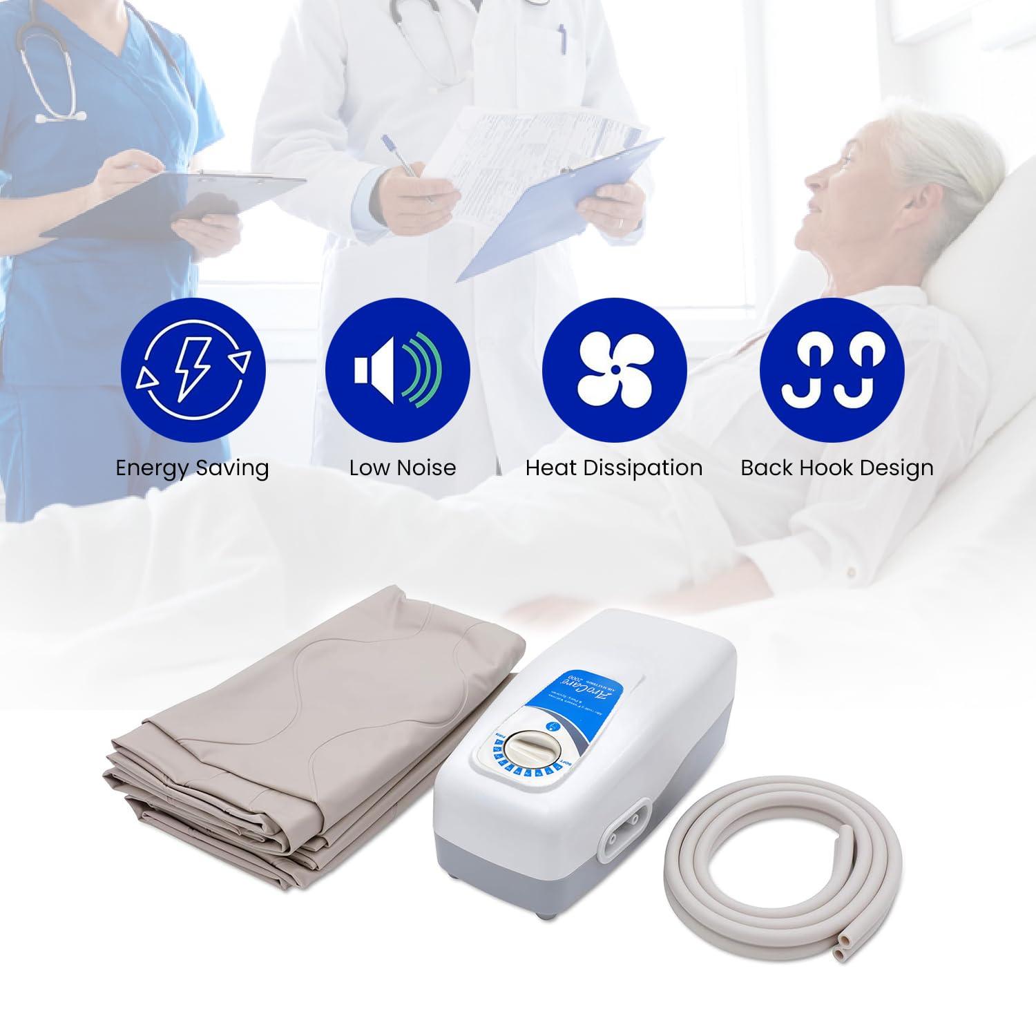 PARAMOUNT INCOFIT Paramount ARO Care Anti Decubitus Bubble Air Mattress for Patients Bed Sore with Pump | Anti Bedsore Anti-Decubitus Mattress Pad, Inflatable Air Bed | Bubble Mattress- 1 Year Warranty