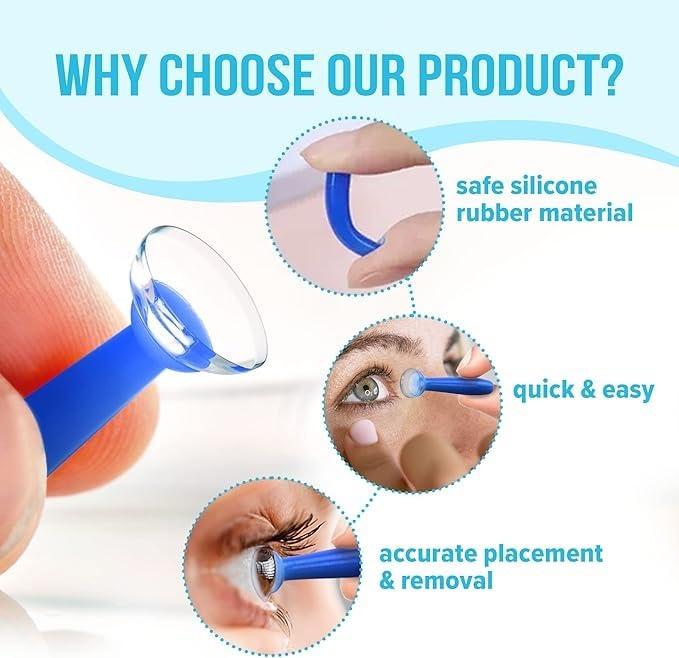 Generic Worldcare 1Pc Contact Lens Remover Suction Tool for Hard Lenses, Silicone Rubber Eye Contact Plunger for Hard Contact Lenses - Eye Care Accessory