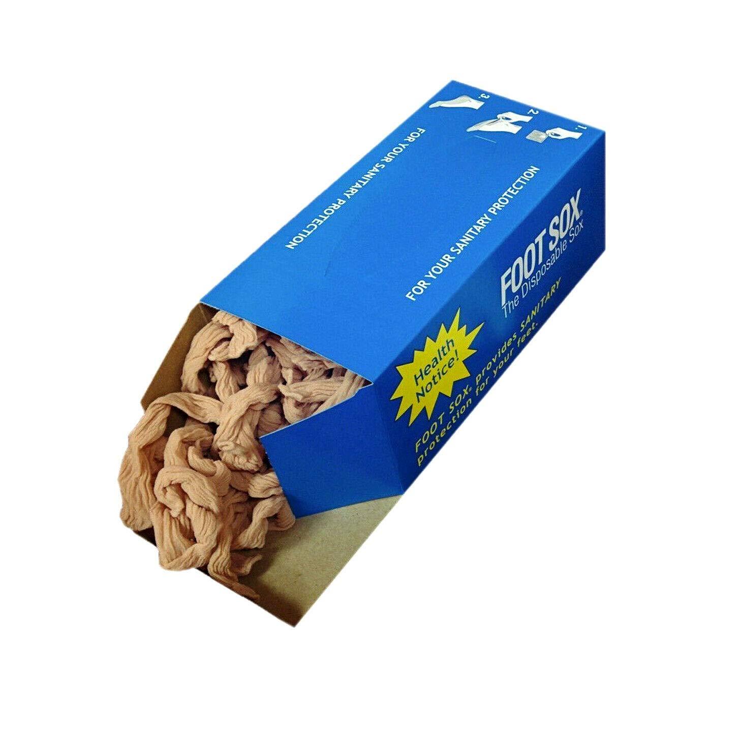 Foot Sox Foot Sox Original Sanitary Disposable Footies Try on Socks - 1 Pack, 72 Pairs, 144 Pieces