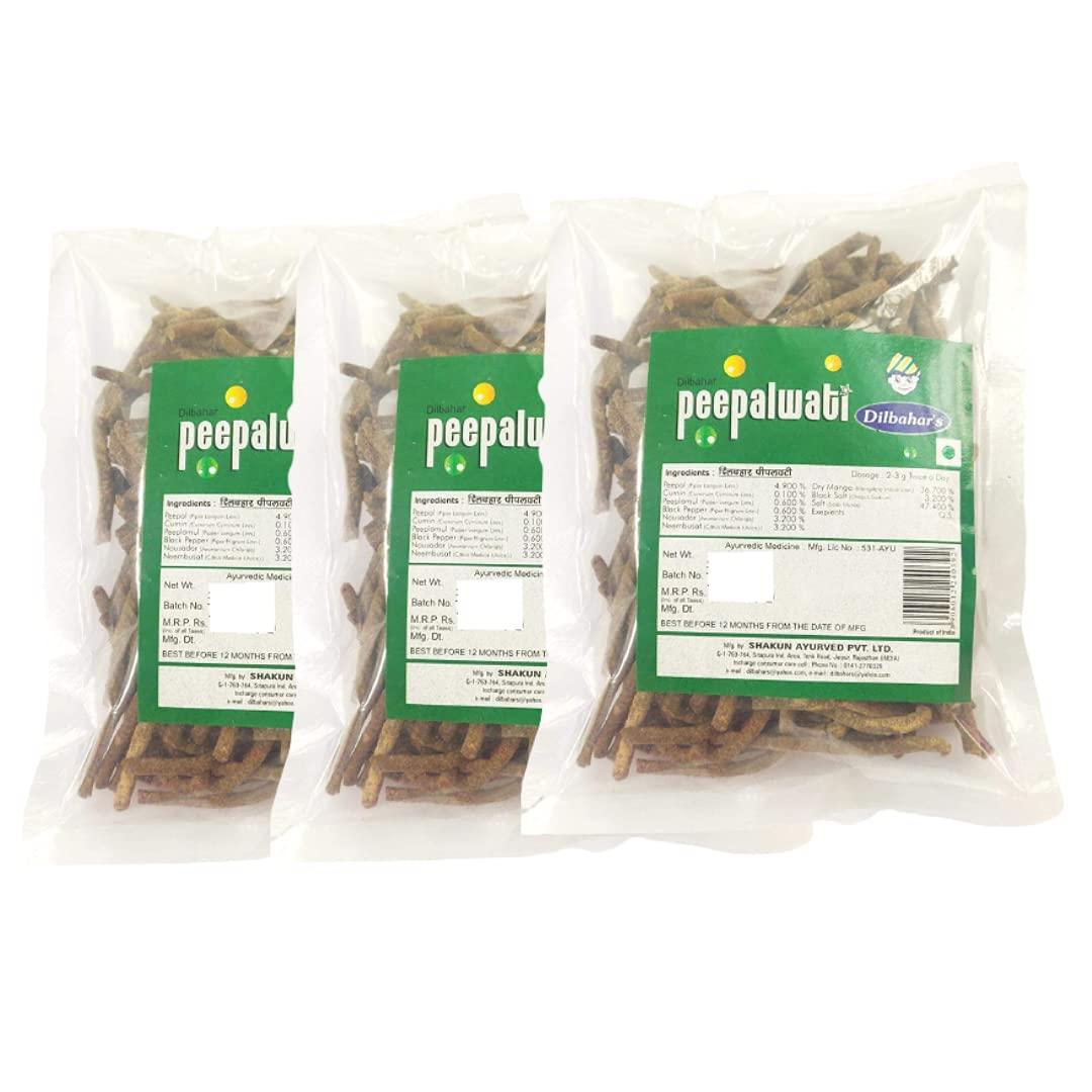 Dilbahar's Dilbahar's Yummy Digestives Peepalwati 100g (Pack of 3)