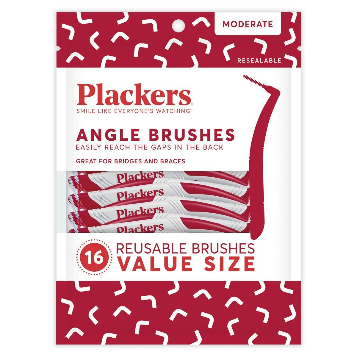 Plackers Plackers Angle Interdental Brushes Value Pack (16 Pieces)