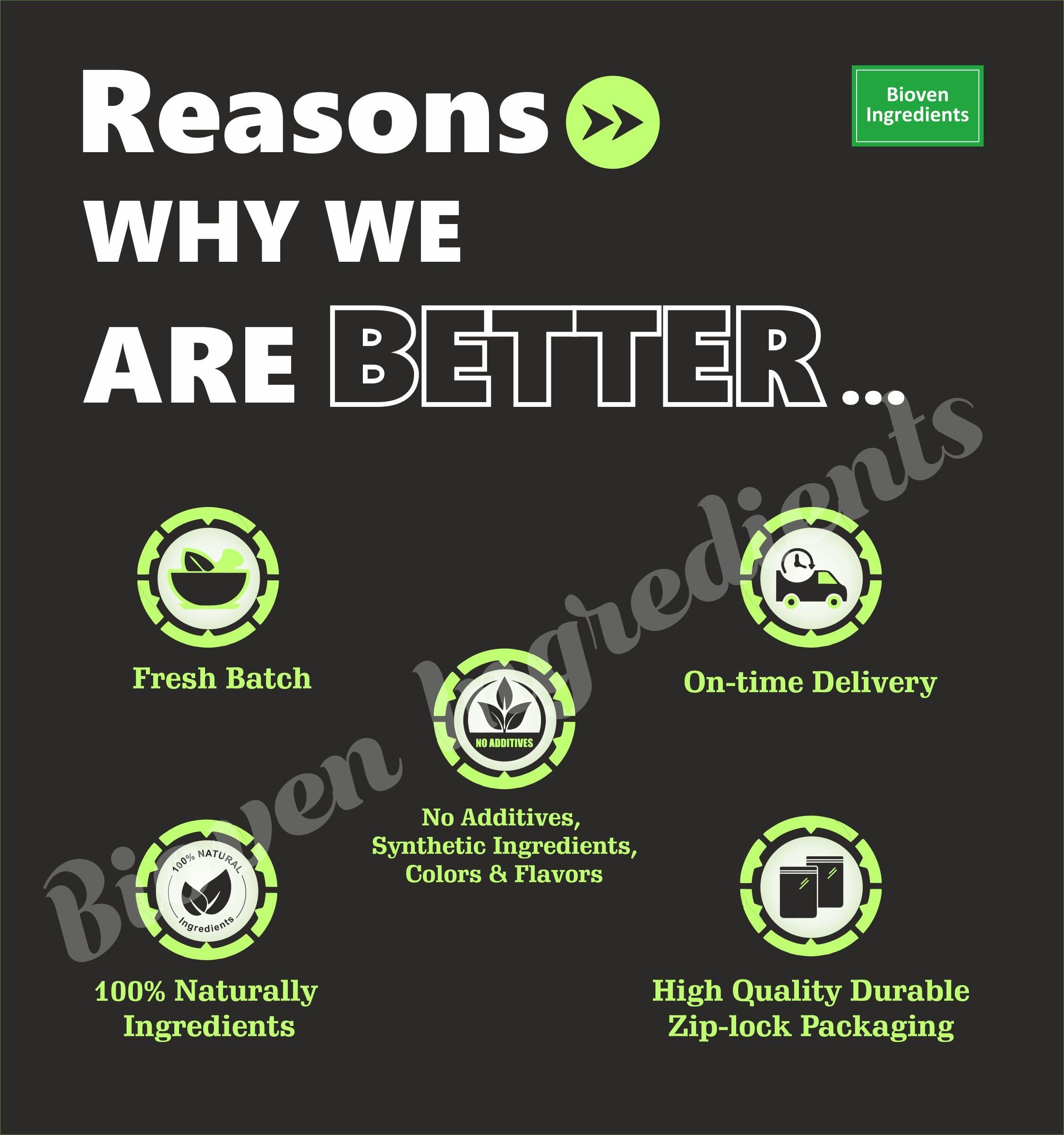 Bioven Natural Vitamin B2 Riboflavin Powder, Derived from 100% Natural & Organic Papaya Extract by Bioven Ingredients, Non-GMO Supplement, No Preservatives, Sugar, Gluten or Dairy Free Powder