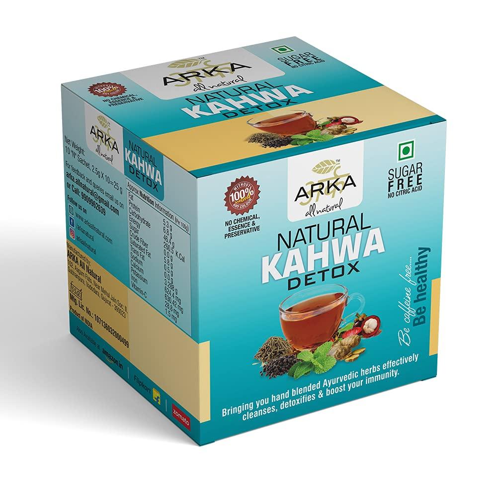 Arka All Natural Arka All Natura Combo Red Sorrel Tea + Natural Kahwa Kokum Ginger Detox Tea (10 Sachets in Box) Detox Herbal Wellness Tea | Sugar & Caffeine Free - 30 Sachets in Each