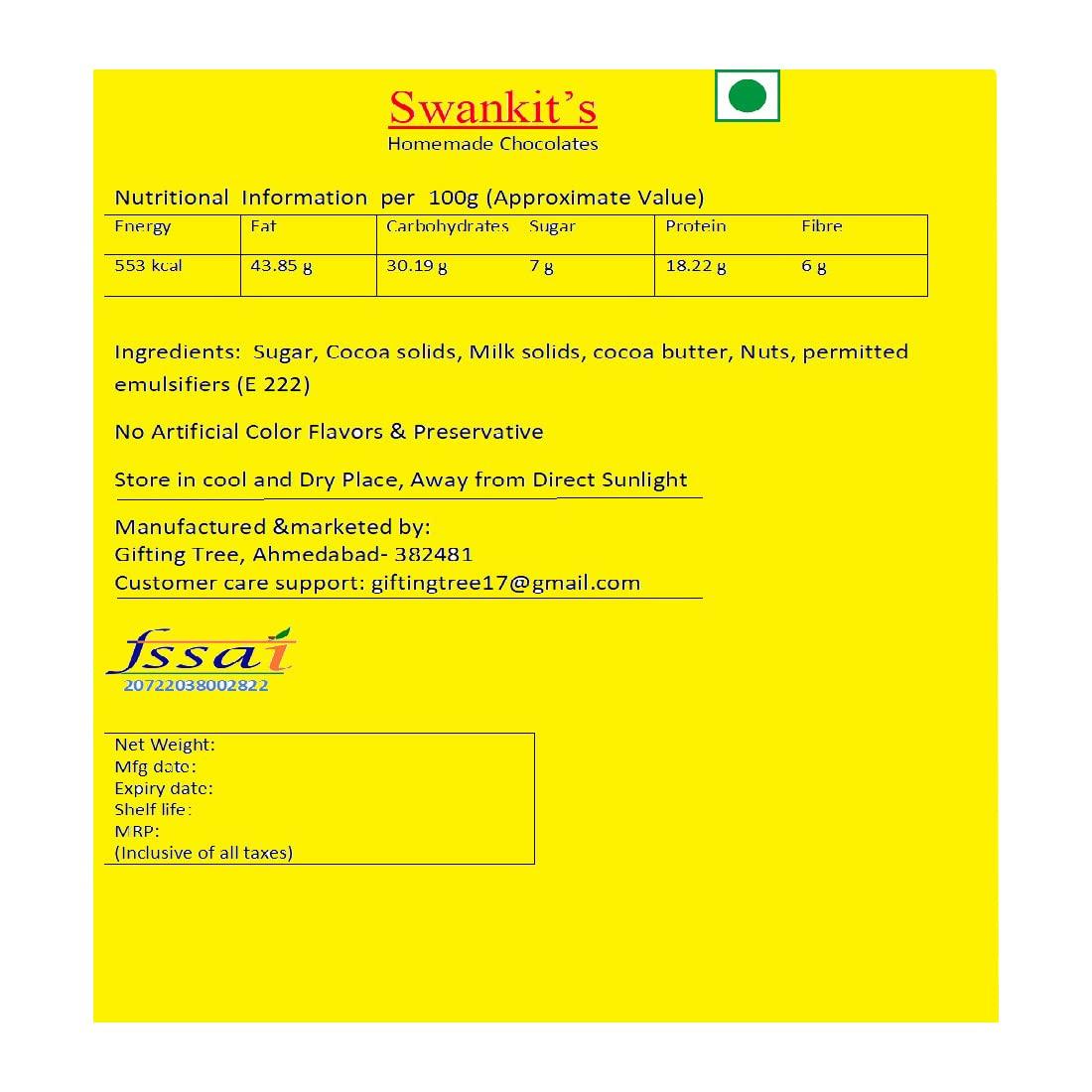 Swankit's Swankit's Happy Rakhi Message Box with A Rakhi