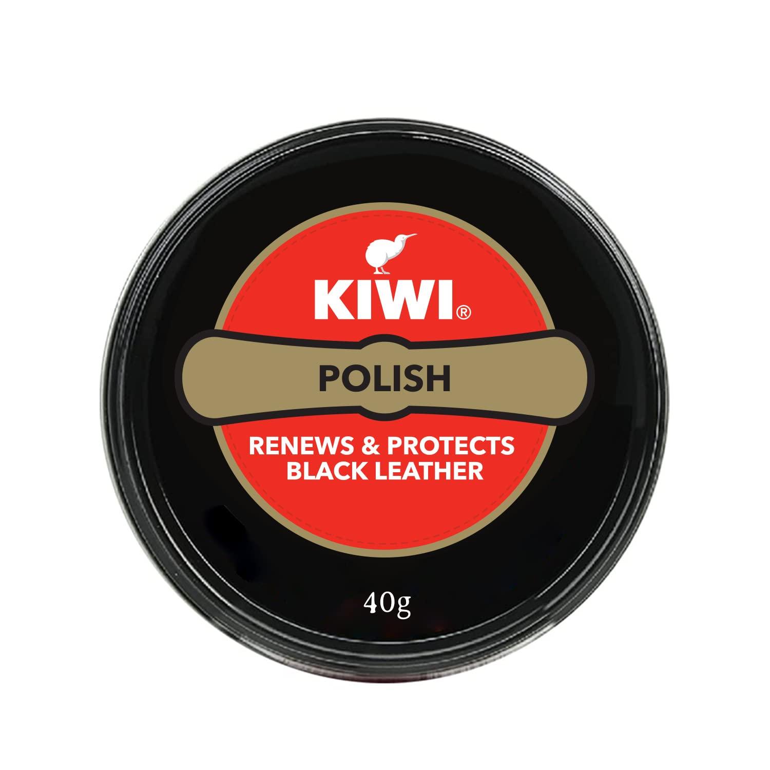 KIWI Kiwi Neutral Shoe Sponge 1 pc + Kiwi Paste Shoe Polish Black 40 gm