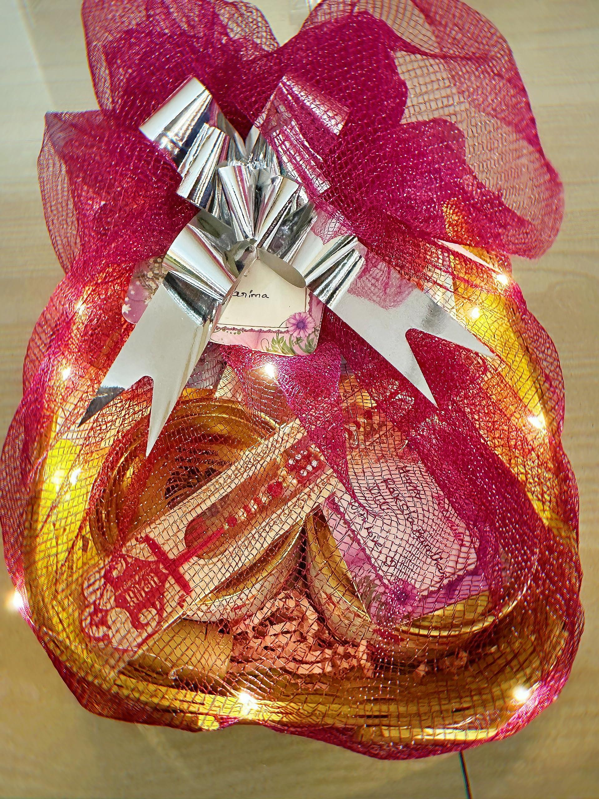 TEMPEHCHENNAI Gourment Delight Diwali Gift Hamper Celebration Gift Snacks Combo Box |Tempeh Chips 5 Packs + Light + Card + 1 Diya | Healthy No Junk Food | 100% Vegetarian | for Family, Friends, Corporate