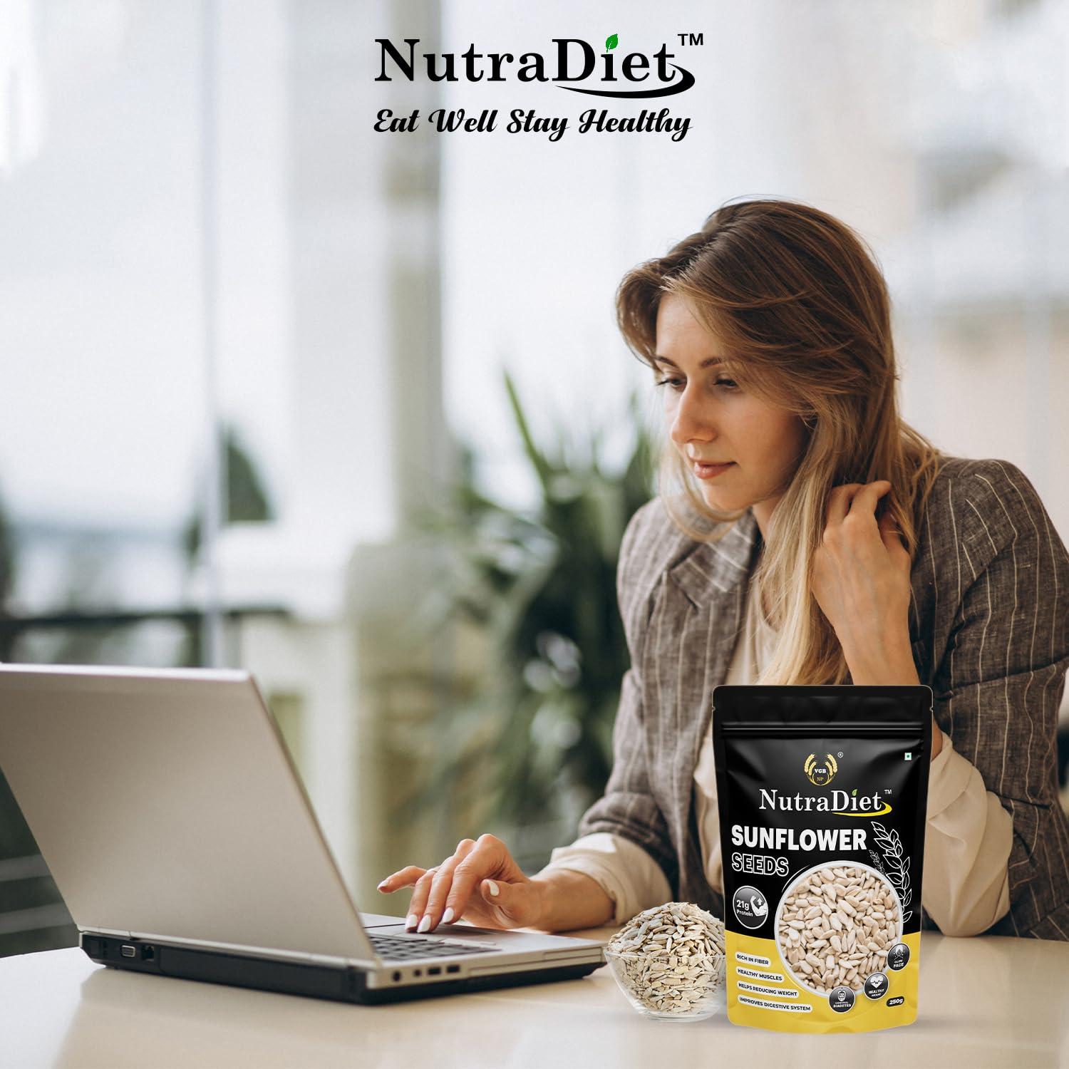 VGBNP VGBNP 100% Natural & Original Sunflower seeds (surajmukhi beej) Pure Unroasted surajmukhi seeds, (heliopsis seeds/semechki seeds/suryakanthi ke bij) Healty & immunity builder Sun flower seeds- 500g