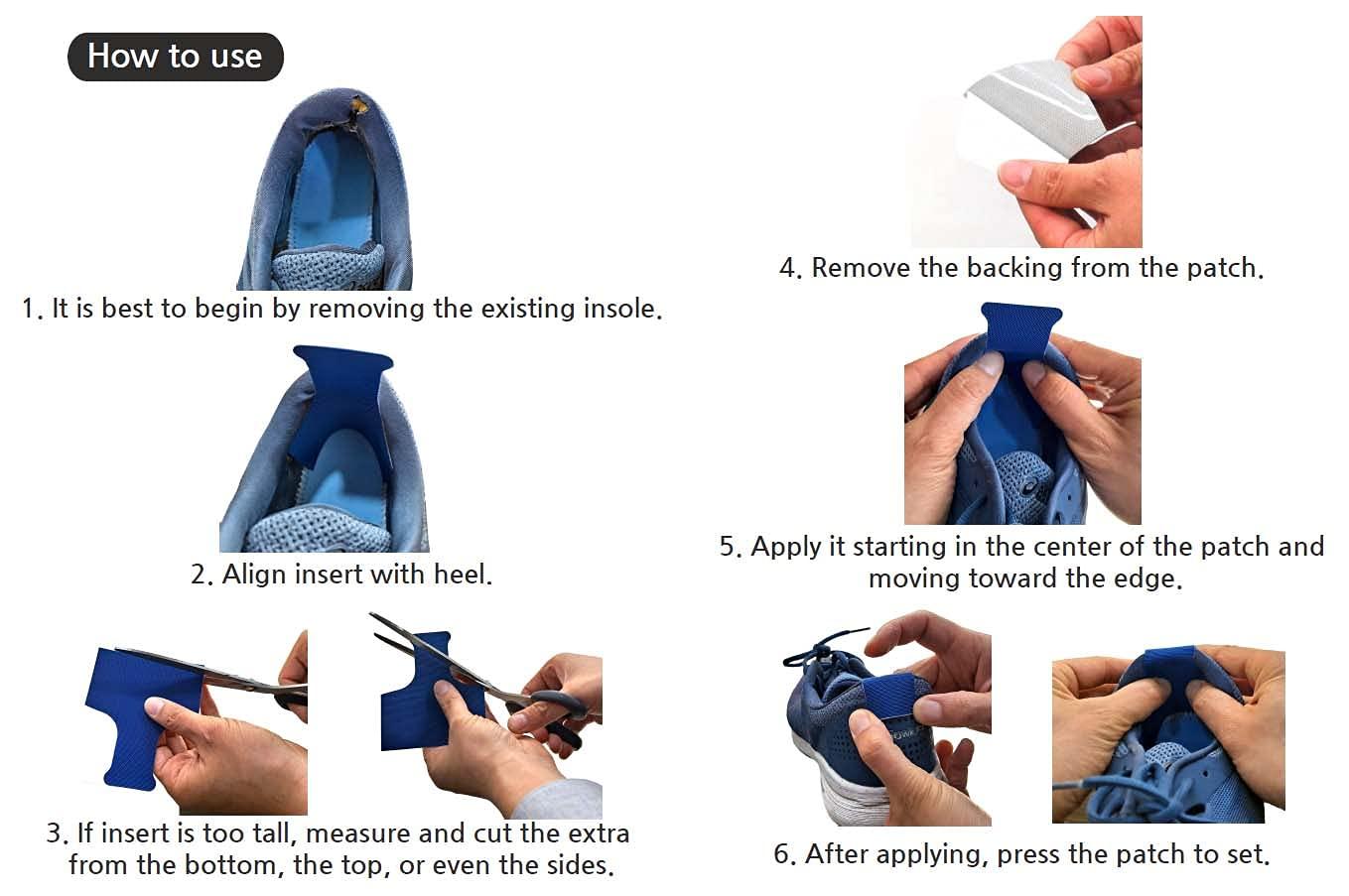 Nomorhols Shoe Heel Lining Hole Prevention Repair Patch/Repair Kit (Beige)