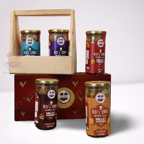 RD\'Z 1983 RD\'Z 1983 Choco Chips Millet Cookies Tasty, Healthy & Delicious Cookies Snacks For Adults & Kids | Tiffin Box Snack | 125g