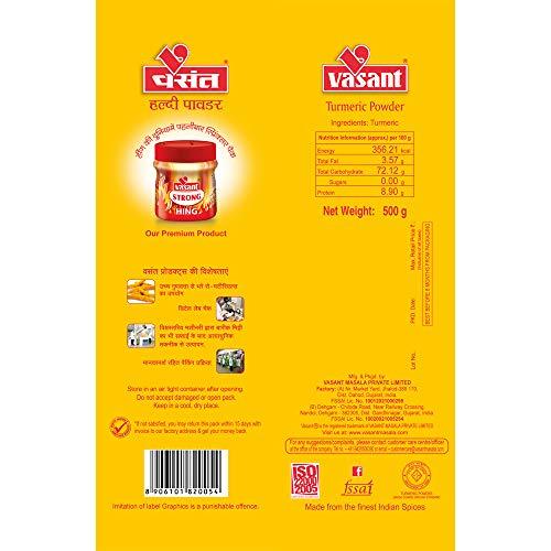 VASANT VASANT Masala Combo Pack of 3 | Combo Pack (Chilli Powder + Turmeric Powder + Coriander Cumin Powder) | Chilli, Chili | Turmeric, Haldi, Haldar | Coriander Cumin, Dhana Jeeru, Dhaniya Jeera | Indian Spices & Masala | Vegetarian | 500 gm each
