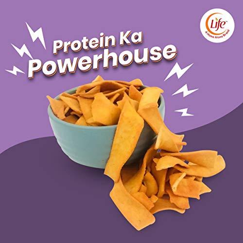 Life Life SOYA Chips Garlic Gobbles 100g Each Healthy Snacks and Namkeen Pack of 6