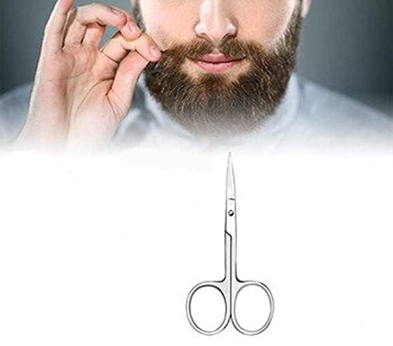 Fab Nation Fab Nation Stainless Steel SMALL Scissors for Eyebrow Grooming, Nose/Beard/Facial/Bikini Hair Trimming, Manicure Pedicure Cuticles Scissors - small kenchi (Pack of 3)