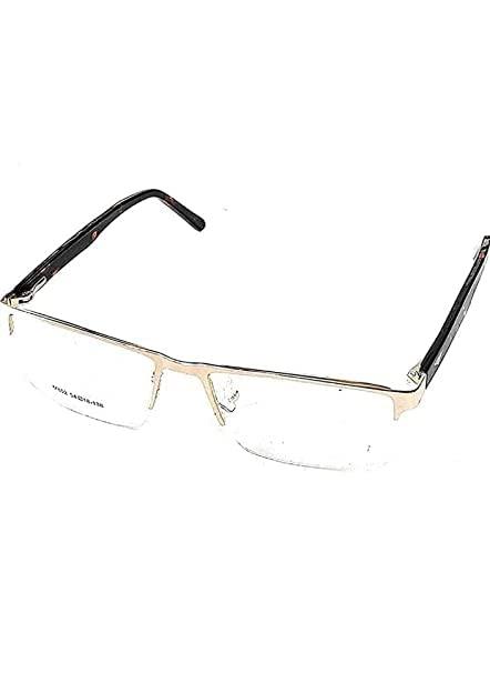 Lens Doctor Lens Doctor Bifocal Reading Glasses For Men And Women Distance Plano Reading All Powers Available Golden Square Shape Half rim +1.00 to +3.00 (Anti Glare Bifocal, Distance Plano / Reading +2.75)