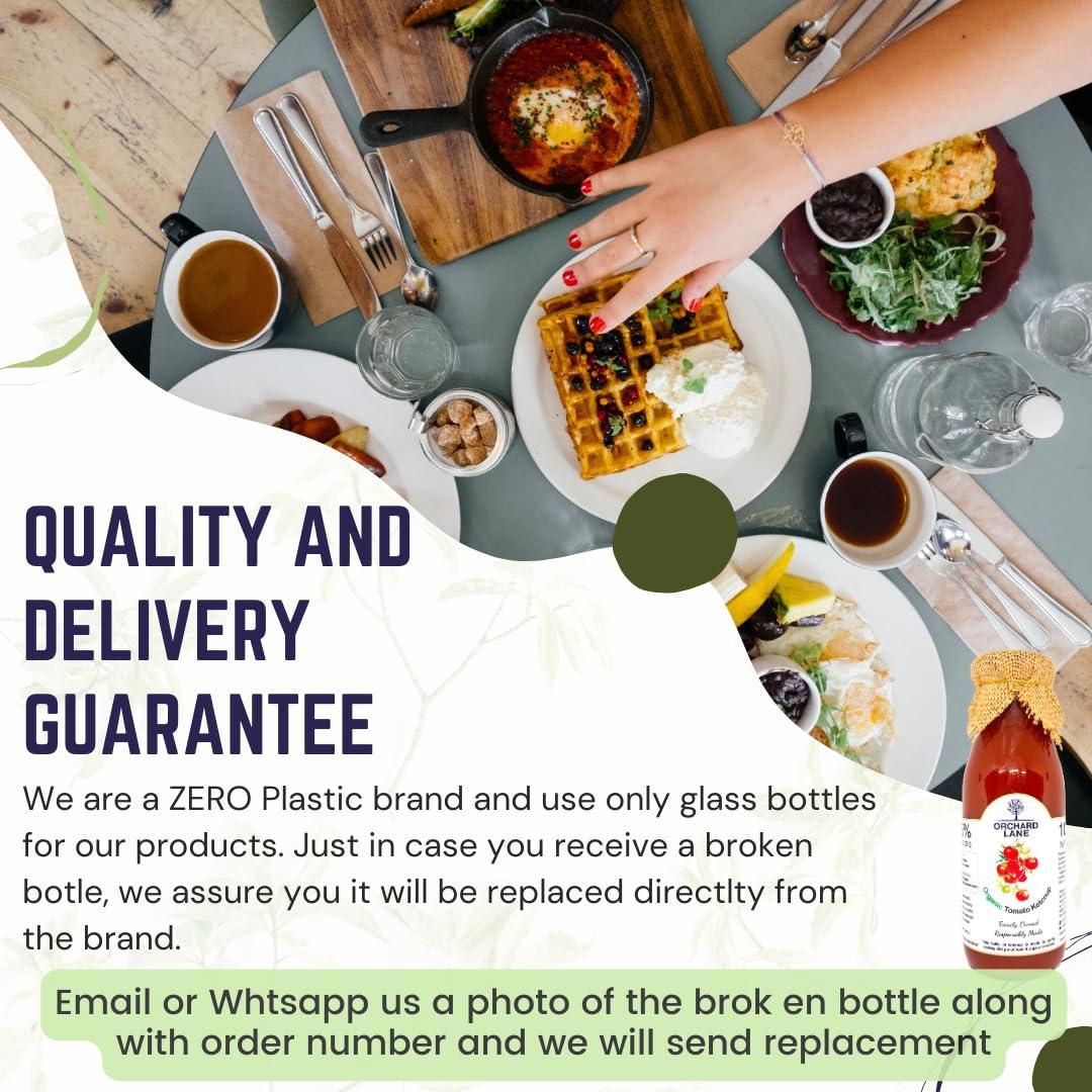 Orchard Lane Orchard Lane Healthy Tomato Ketchup Made With Jaggery And Natural Spices | Homemade Taste | No Preservatives No Msg | Gluten Free| Keto Friendly| Vegan - 350 G