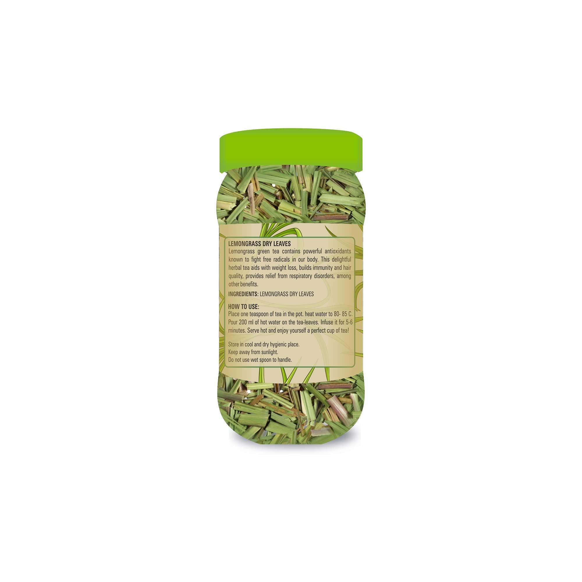 ZINDAGI ZINDAGI Lemon Grass Dried Leaves - Natural Lemon Grass Tea Leaves (Pack of 3)