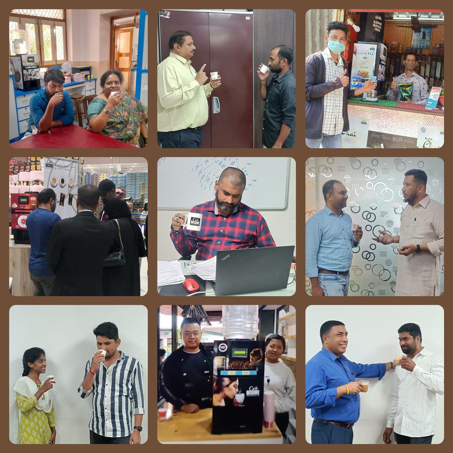 Cafe DESIRE I DRINK SUCCESS Cafe DESIRE I DRINK SUCCESS Instant Coffee Premix | Makes 40-50 Cups | 3-in-1 Premix | Just add hot water | 500g Jar