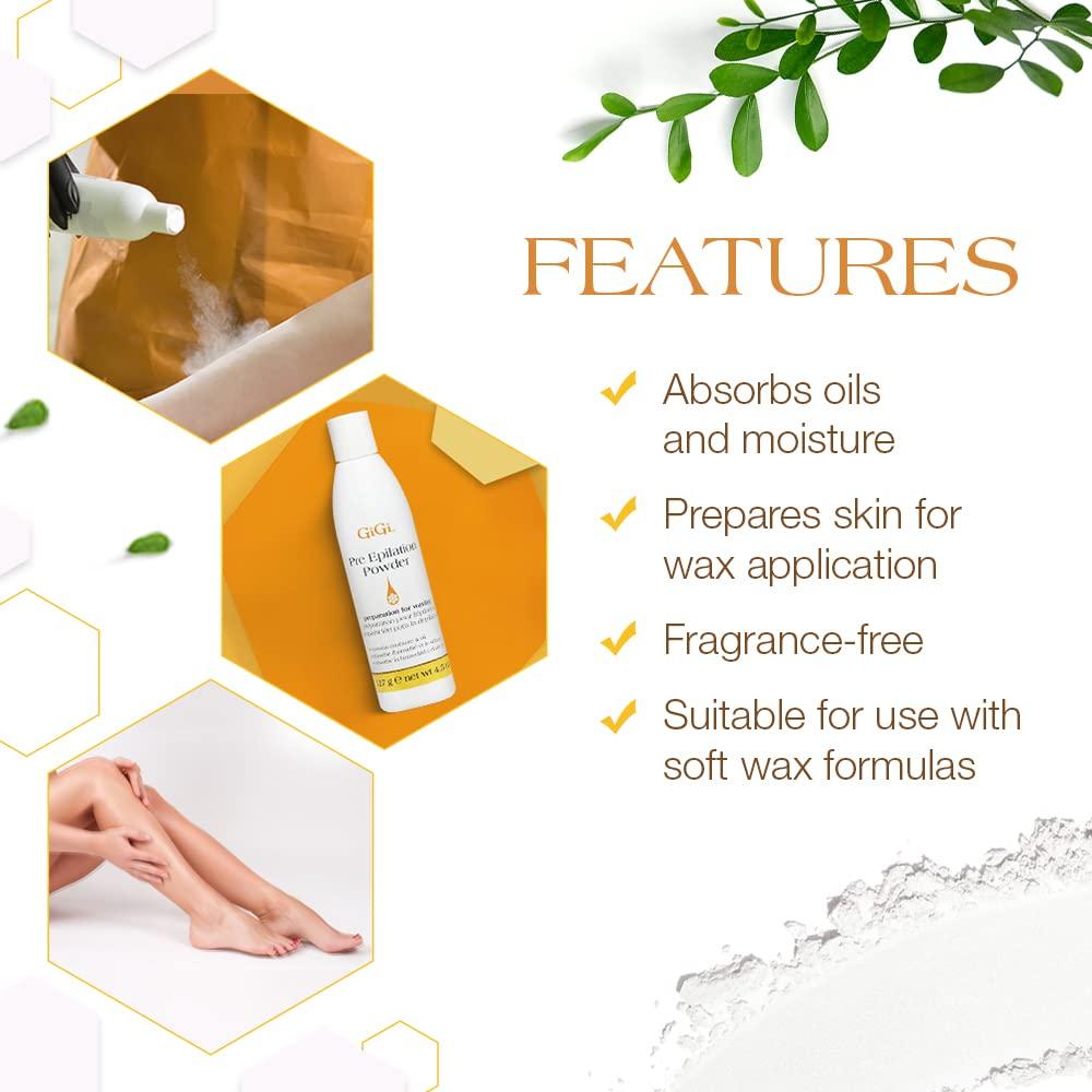 GiGi GiGi Pre Epilation Dusting Powder, 4.5 Ounce