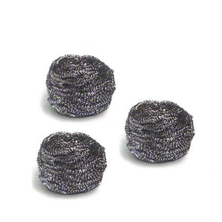 NOHUNT Nohunt Stainless Steel Dishwashing Scrubber Bartan Juna Scrub (Gray, 3-Pieces)