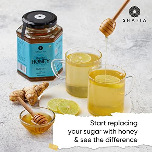 SHAFIA Shafia Himachal Multiflora Honey : 100% Pure & Natural, Unprocessed Honey, No Sugar Adulteration (500 Gram)
