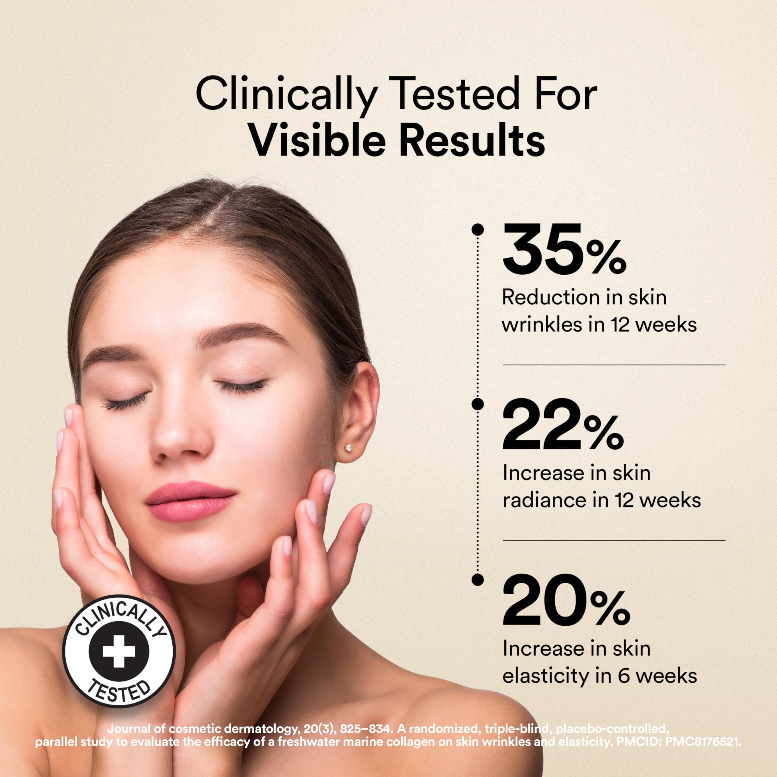 WELLBEING NUTRITION Wellbeing Nutrition Pure Korean Marine Collagen Supplements for Women & Men|Clinically Proven Type 1 & 3 Hydrolyzed Peptides|For Anti-Aging,Radiant Skin & Hair Growth|Unflavored - 6 Sachets, 48 grams