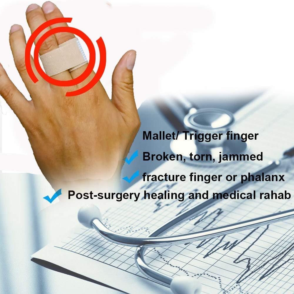 Mcvcoyh Mcvcoyh Broken Finger Wraps, Finger Buddy Straps, Finger Splint Buddy Tape for Jammed and Broken Fingers-7 Pack