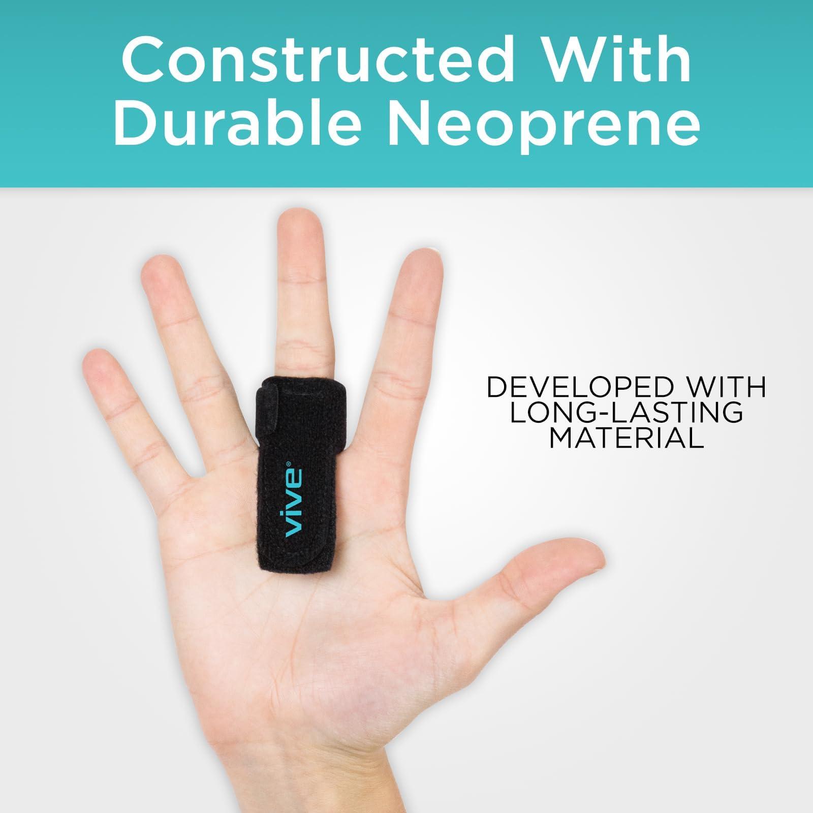 Vive Trigger Finger Splint by Vive - Support Brace for Straightening Curved, Bent, Locked & Stenosing Tenosynovitis Hands - Tendon Release & Pain Relief