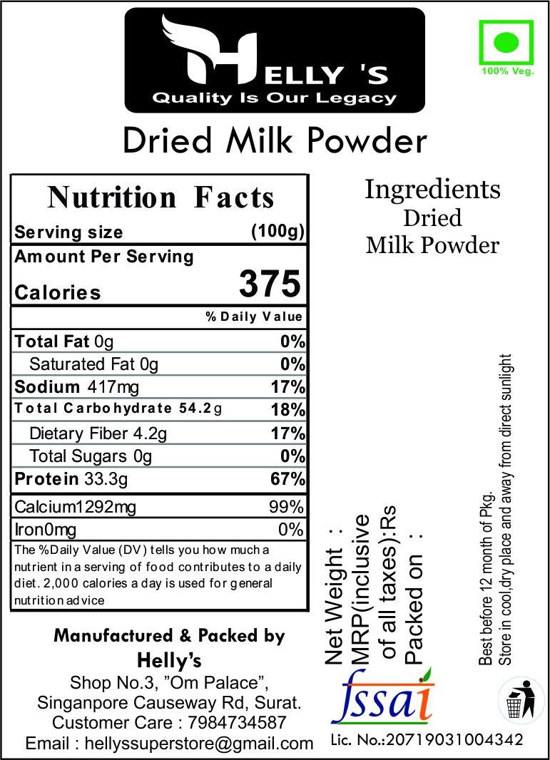 Helly's Helly\'s Natural Skimmed Cow Milk Powder for Coffee / Tea | 250 Gram Packet - Zip Lock Pouch