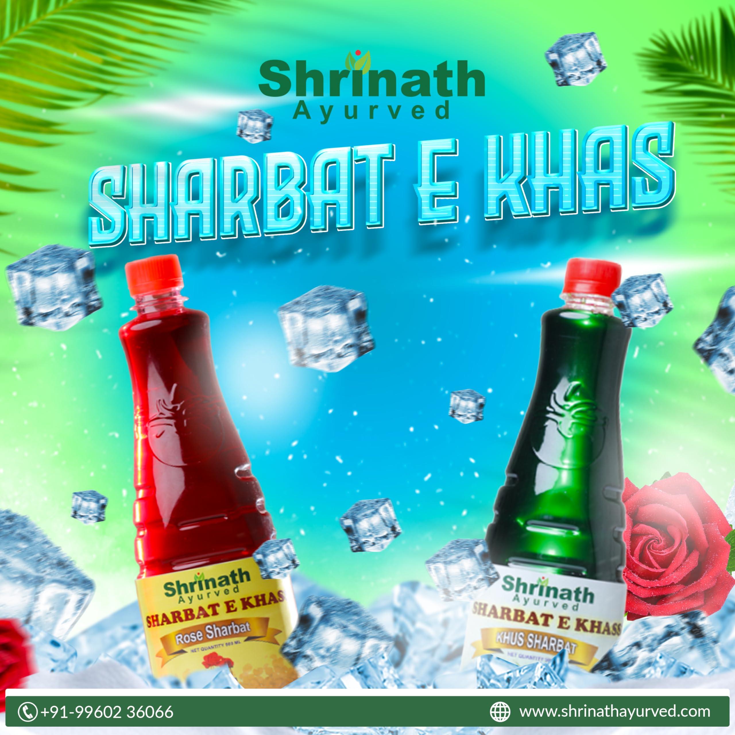 SHRINATH AYURVED Rose Sharbat : A Delicious Rose Sharbat from the house of Shrinath Ayurved 900 ML
