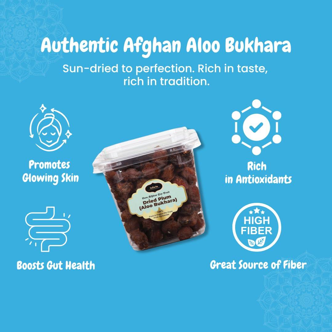 AAFARIN AAFARIN PREMIUM AFGHAN ALOO BUKHARA | DRIED PLUMS | ALU BUKHARA (500 GRM)