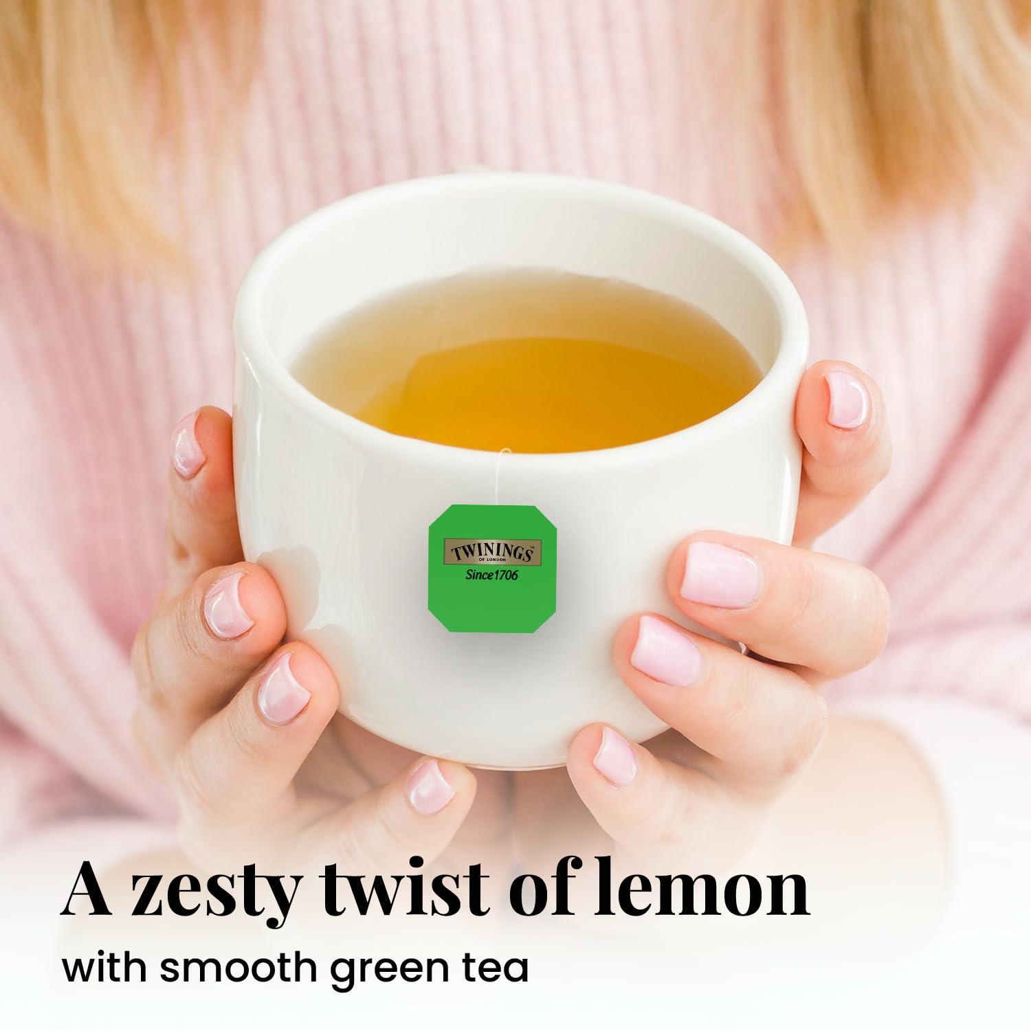 Twinings Twinings Green Tea & Lemon, 25 Teabags, Green Tea, Deliciously Sweet & Tangy Lemon