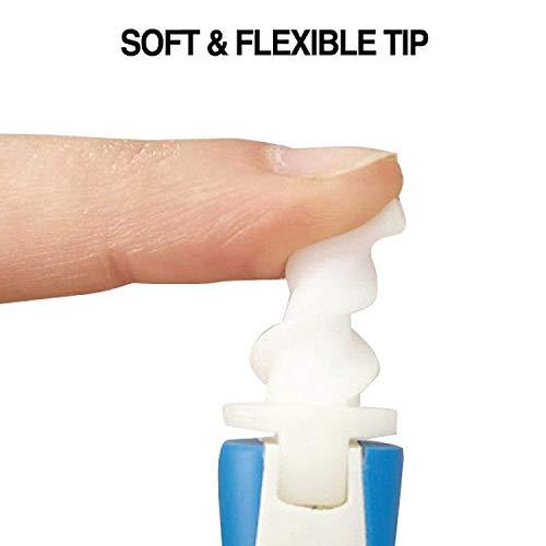 ascetic Ascetic ABS and Silicone Smart Soft Spiral Swab Easy Earwax Removal Ear Cleaner (White)