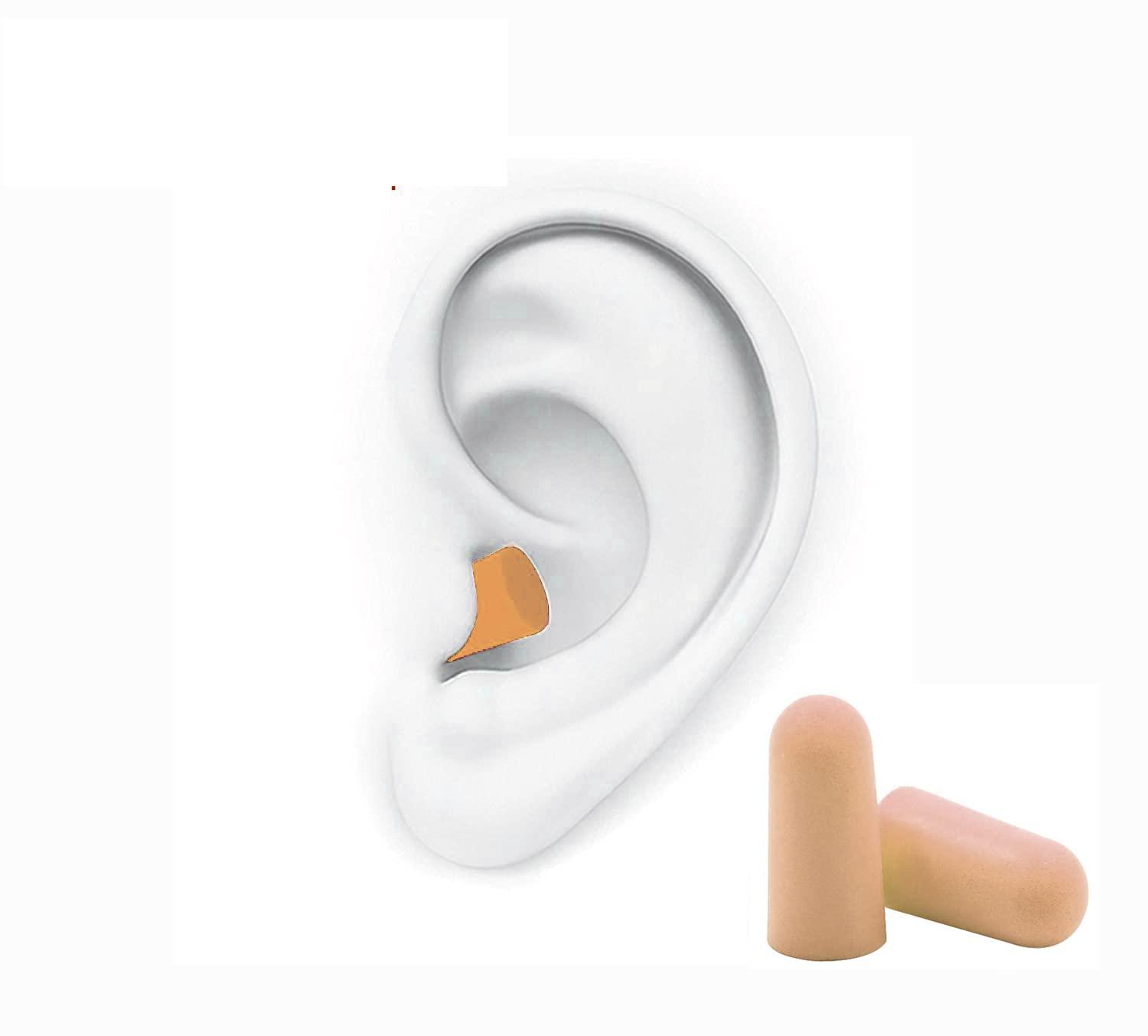 James International Soft Foam Ear Plugs Travel Sleep Prevention Earplugs Noise Reduction For Noise, Meditation, Studying, Live Concert, Yoga, Travel (5 Pair Foam Skin)