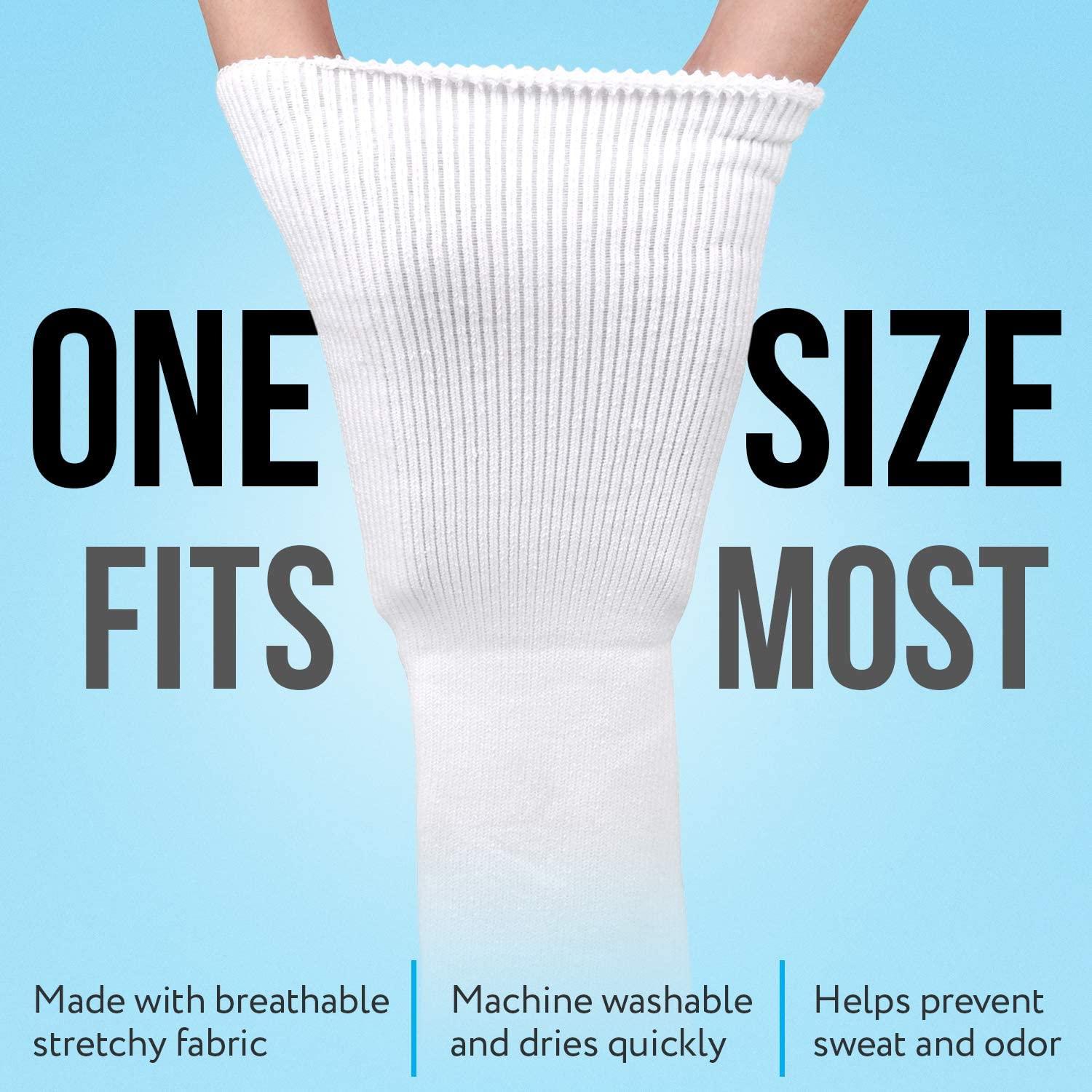 IMPRESA [3 Pack] Impresa Replacement Sock Liner for Aircast Compression Walking Boot or Walker Brace - Breathable Orthopedics Socks for Cast Boot - Walking Boot Socks for Women and Men - One Size Fits Most