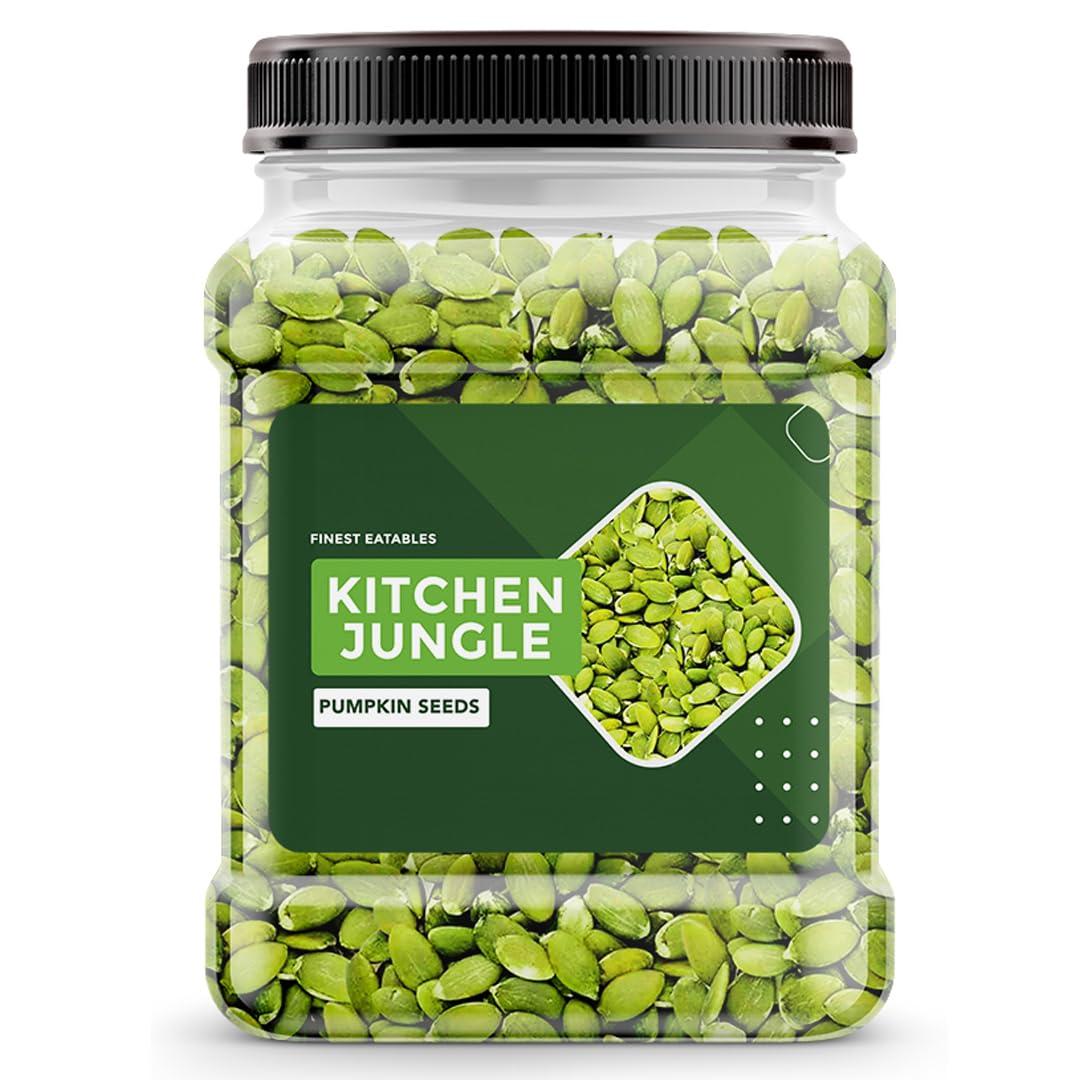 Kitchen Jungle Kitchen Jungle Raw Natural Pumpkin Seeds Jumbo 1KG jar pack