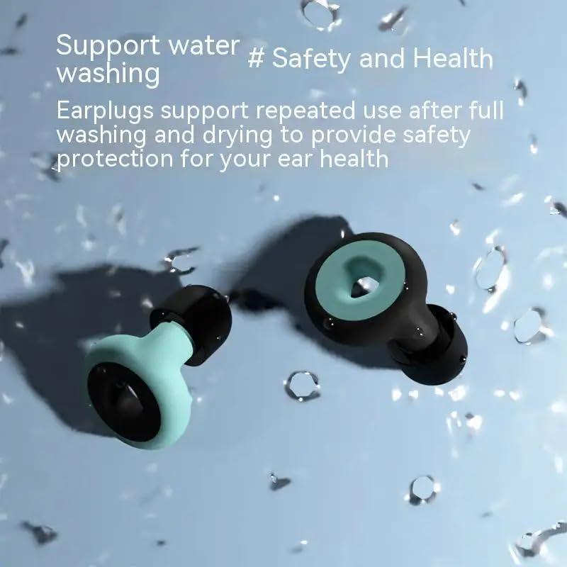 ZROY ENTERPRISE ZROY ENTERPRISE Appli Quiet Ear Plugs For Noise Reduction Super Soft,Reusable Hearing Protection In Flexible Silicone For Sleep & Flights - 6 Ear Tips In S/M/L 28Db Noise Cancelling (Black)