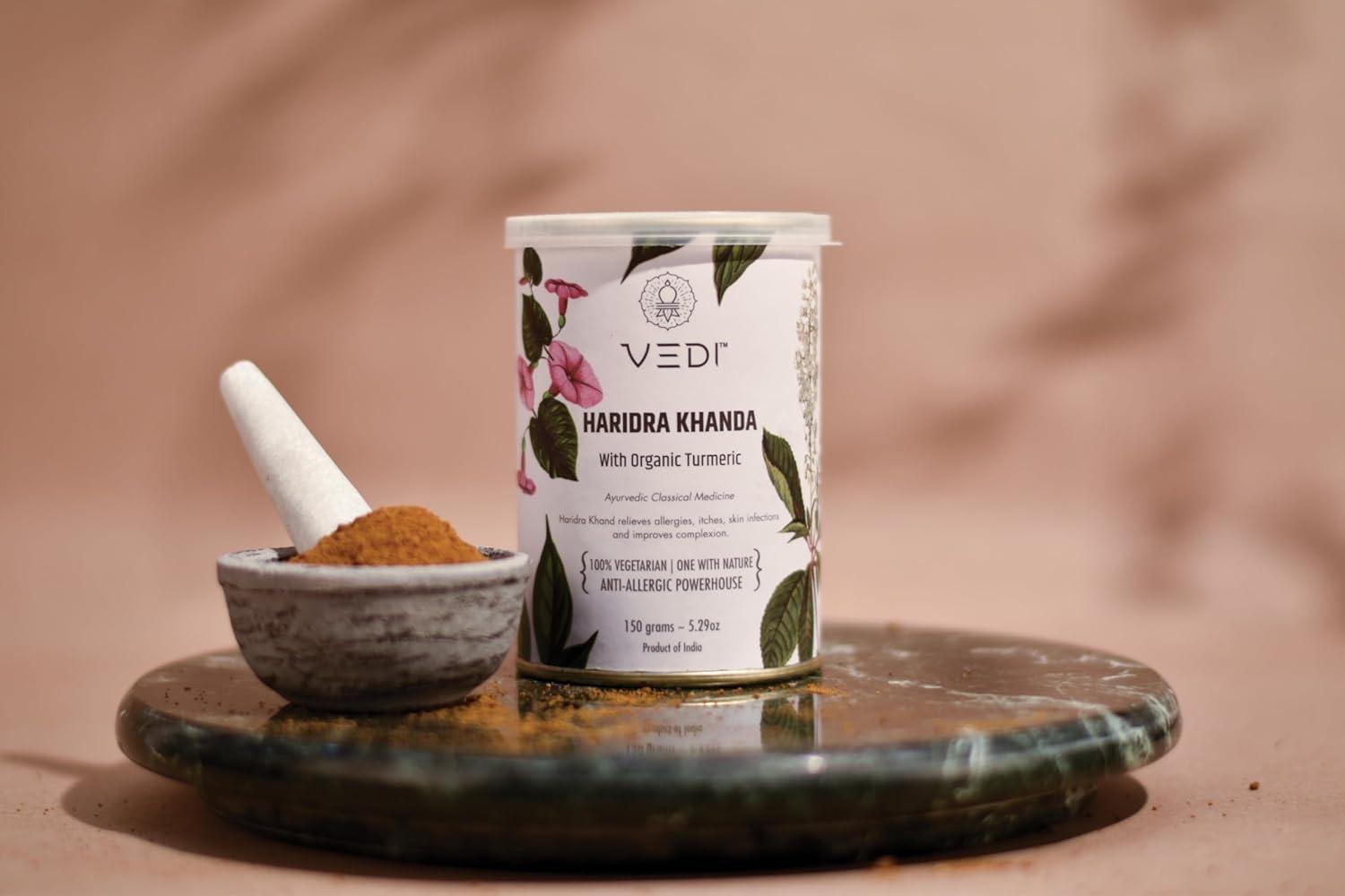 Vedi Vedi Haridra Khand Churna | Organic Harida Khand Powder | 100% Natural Ayurvedic | 150g (Pack of 4)