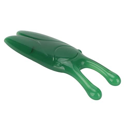 JAWL Gusha Facial Tools, Gua Sha NoseTool V Jawline For Face Puffiness Reduction (Green)