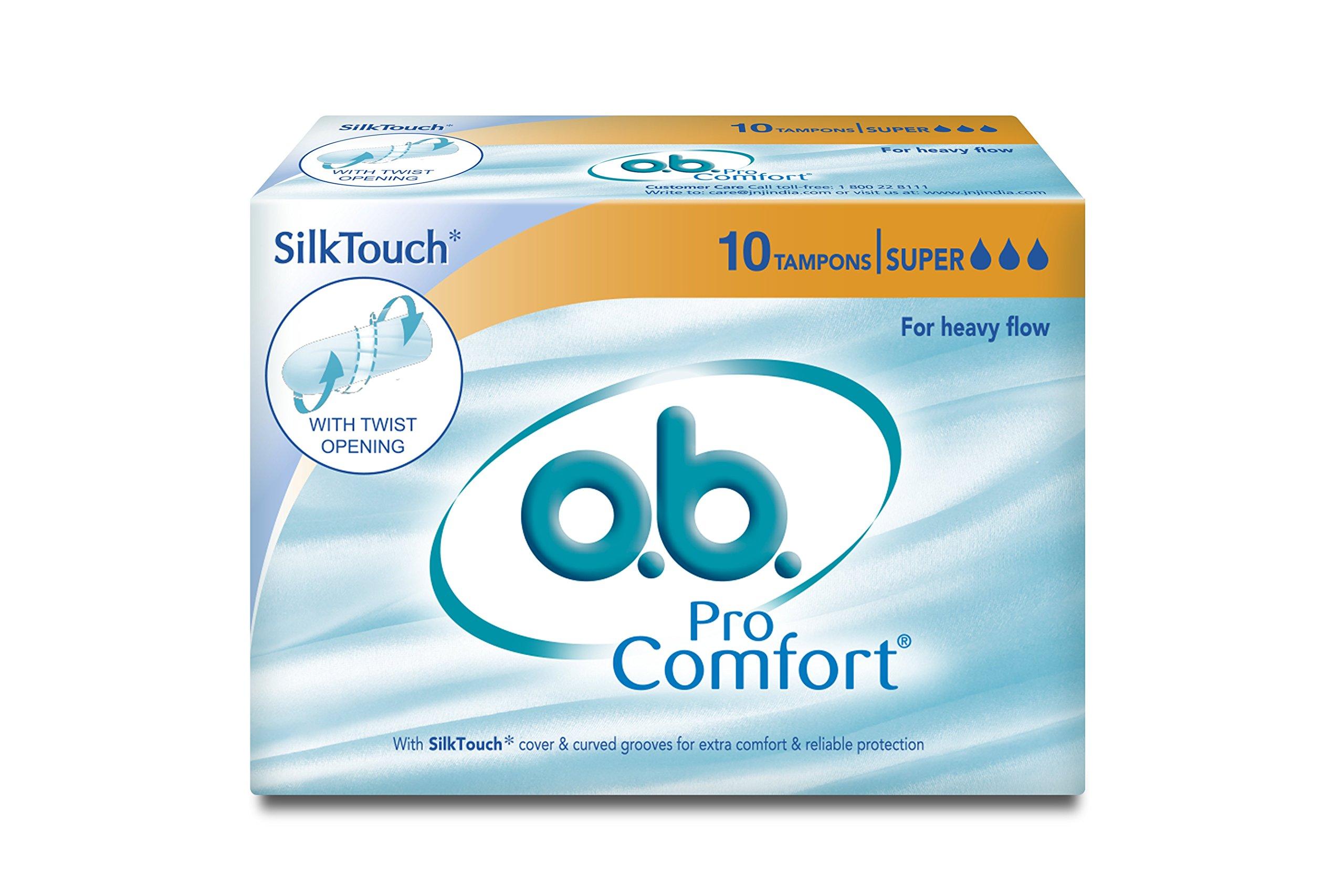 o.b. O.B. ProComfort Tampons - Super (Heavy Flow, 10 Piece)