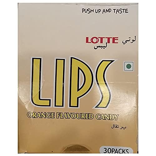Lotte Lotte Lips, Orange Flavoured Candy, 420 g